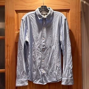 Men’s Banana Republic Sky Blue Very Soft Button Down Long Sleeve Shirt
